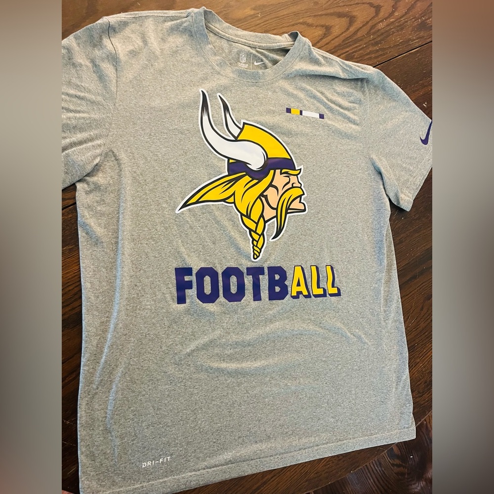 Nike Gray Dri-FIT Minnesota Vikings Tee